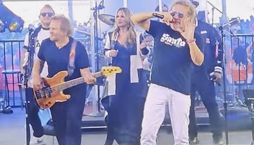 Watch: SAMMY HAGAR And MICHAEL ANTHONY Deliver Halftime Performance At Las Vegas Raiders Vs. Denver Broncos Game